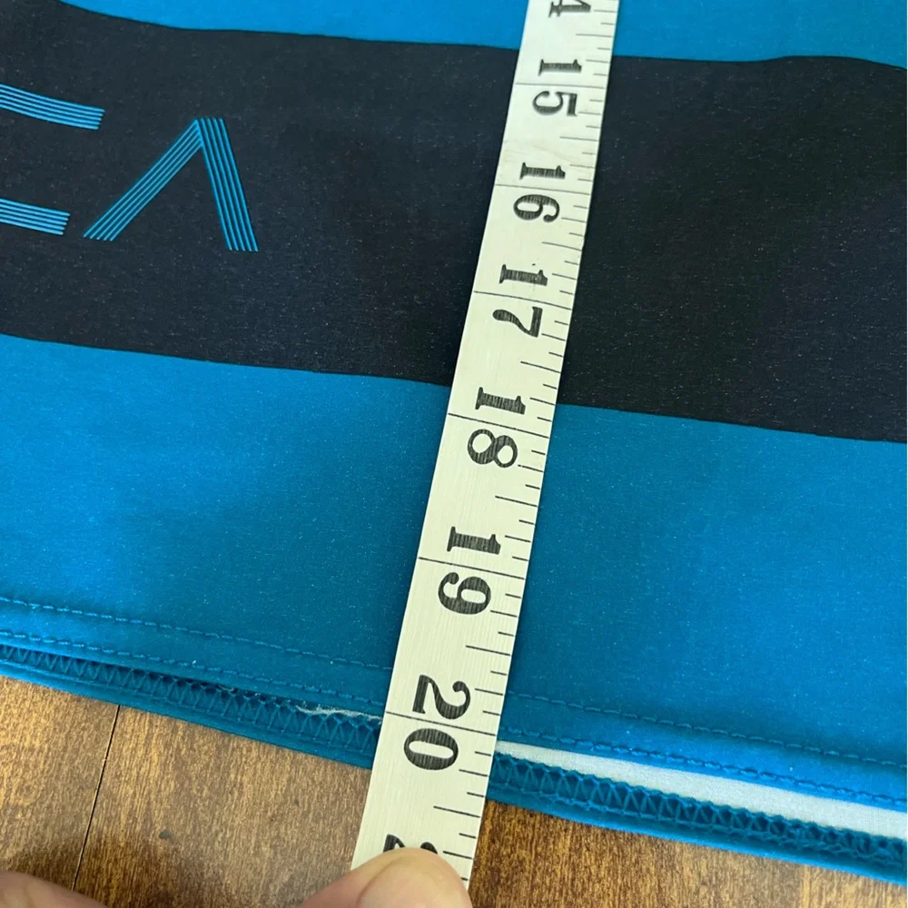 RVCA Blue and Black Board Shorts with Bold Stripes mens 34 - Picture 12 of 12